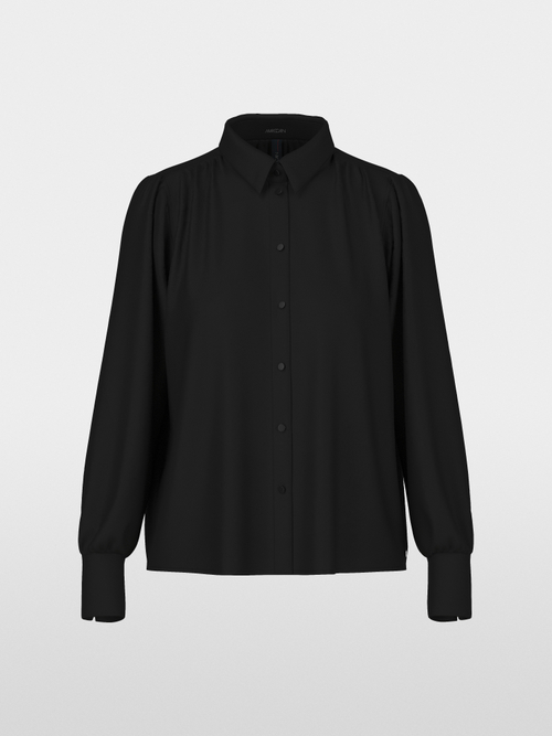 Vrouwelijke overhemdblouse met kimonomouwen
