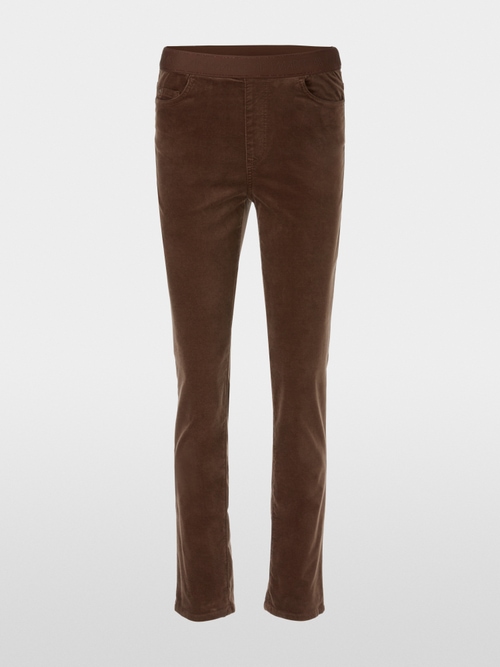 SIENA - velvet slip-on trousers