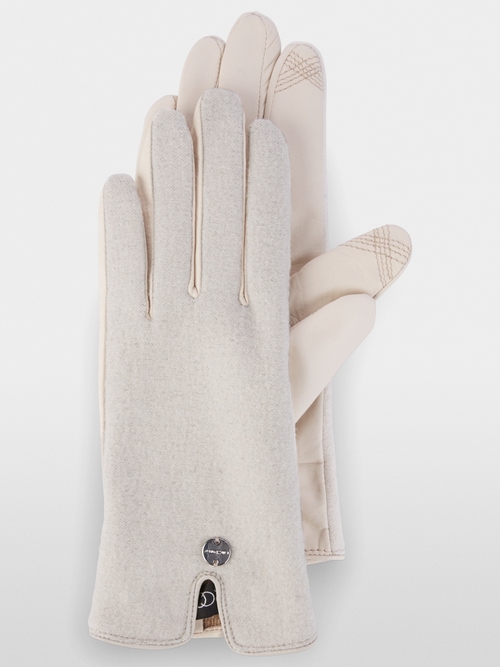 Fingerhandschuh mit geschlitzter Stulpe