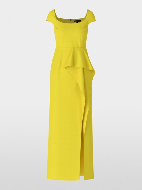 Bodenlanges Kleid mit Cup-Ärmeln