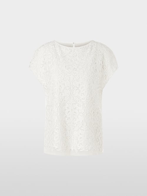 Voile blouse with embroidery