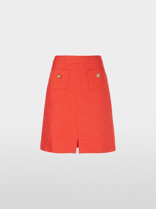 Feminine mini skirt with lurex