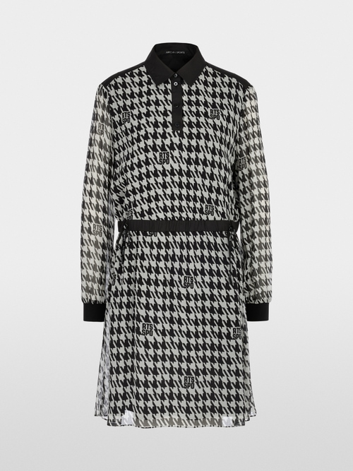 Dress in Houndstooth Design