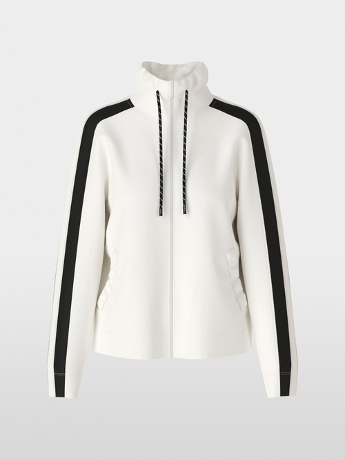 Veste zippée avec col à volants