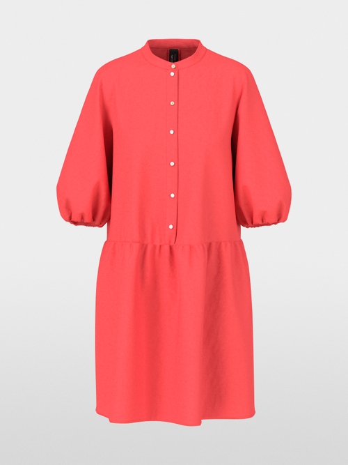 Robe chemise unie en coton