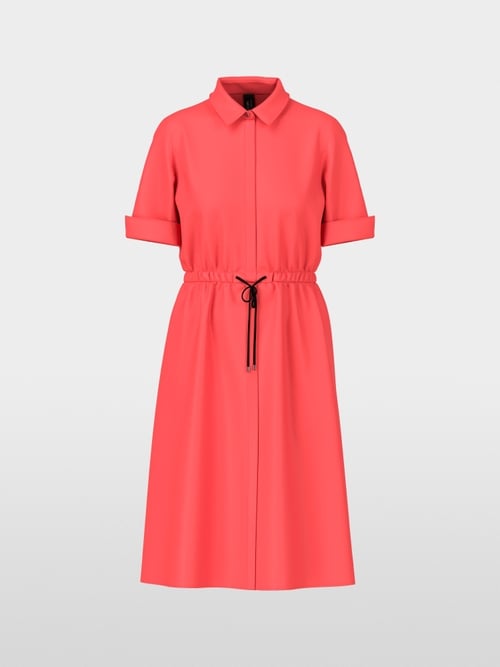 Kurzes Hemdblusenkleid in uni