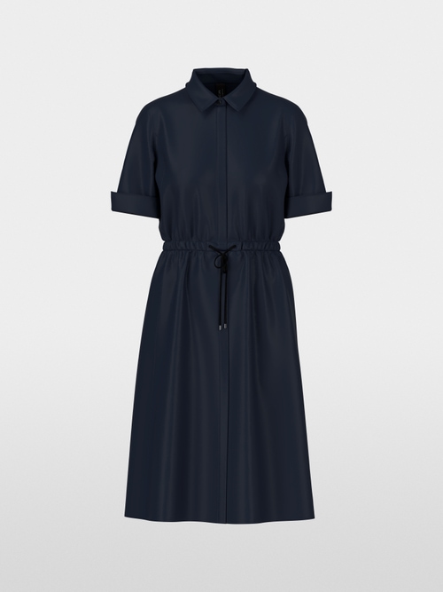 Robe chemise courte unie