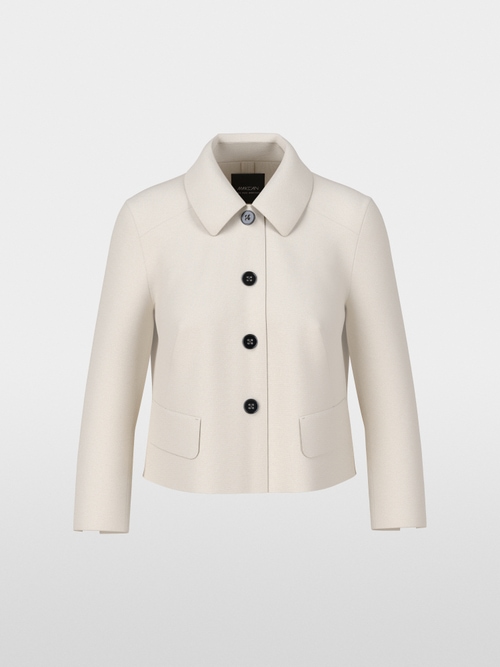 Kurze Jacke mit Kentkragen