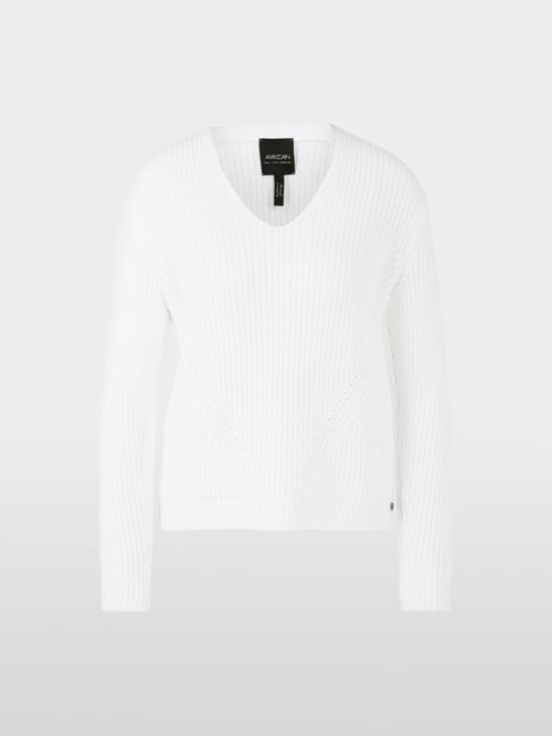 Sweater avec col en V Knitted in Germany