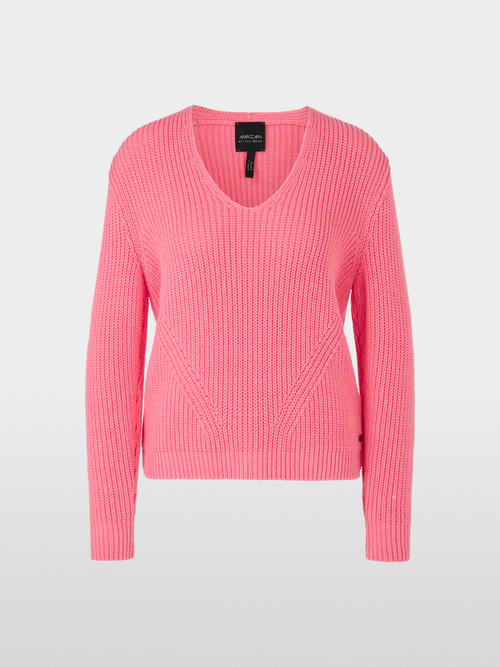 Sweater mit V-Neck Knitted in Germany