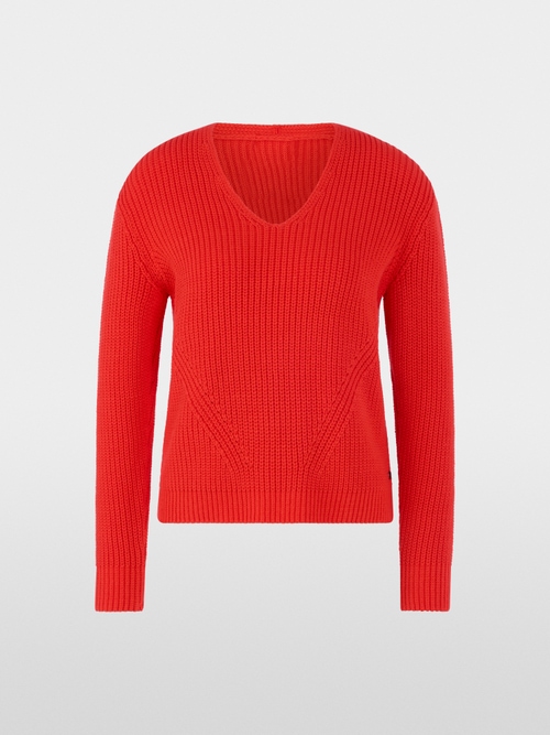 Sweater mit V-Neck Knitted in Germany
