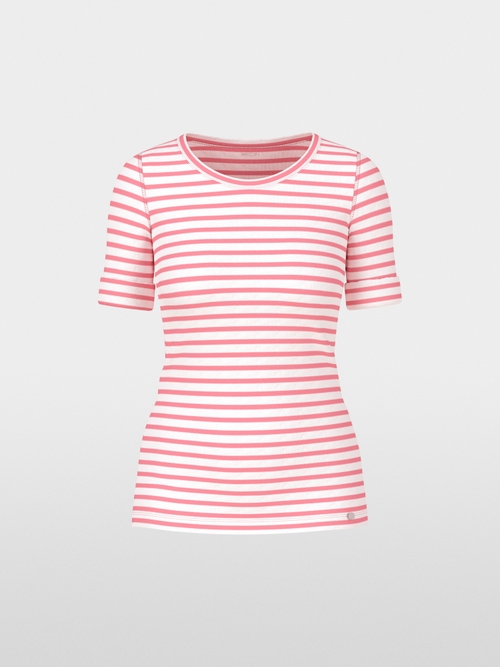 T-shirt à rayures en coton côtelé