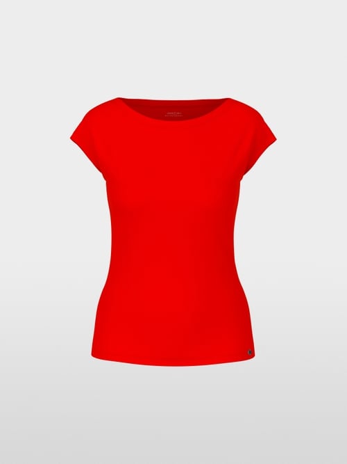 T-shirt with cut sleeves