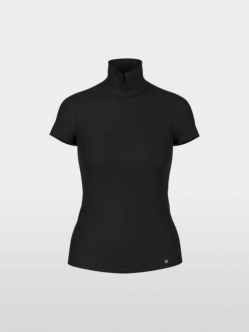 Plain T-shirt with short sleeves