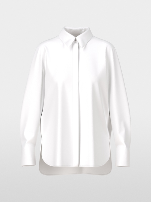 Plain and with glitter - blouse in shirt style