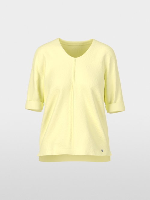 Blouse ample en mélange de matières