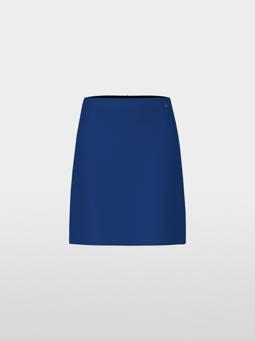 Flared mini skirt in plain