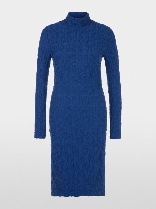 Jersey dress in 3D structure