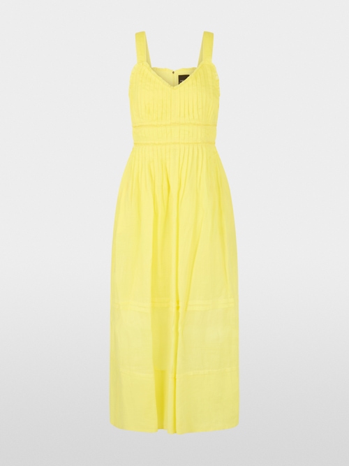 Uni Midi Kleid mit Bustier