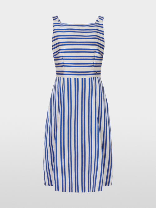 Trägerkleid mit Streifen