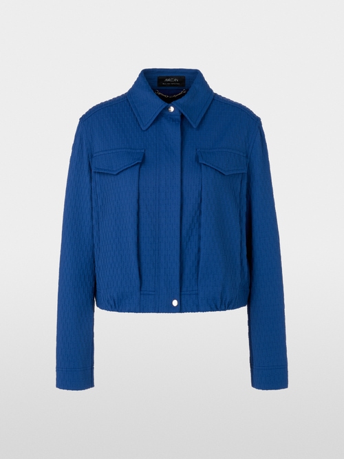 Sporty jacket in structured fabric