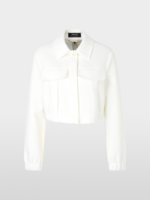 Veste courte en scuba-jersey