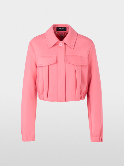 Veste courte en scuba-jersey