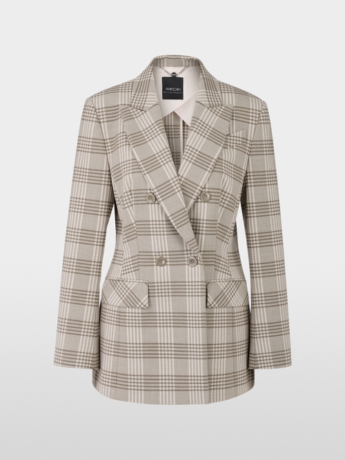 Blazer in een glinsterend ruitpatroon