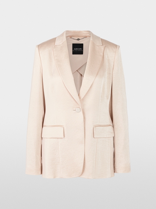 Hammered satin blazer