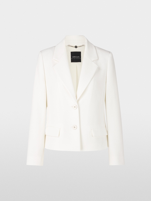 Short unicolour blazer in superstretch