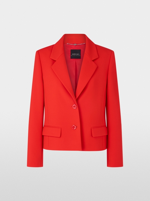 Kurzer Blazer in Superstretch - uni