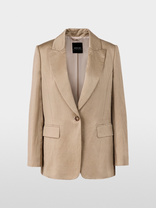 Slim-fit blazer in satin
