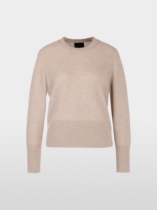 Pull en cachemire avec torsades fines