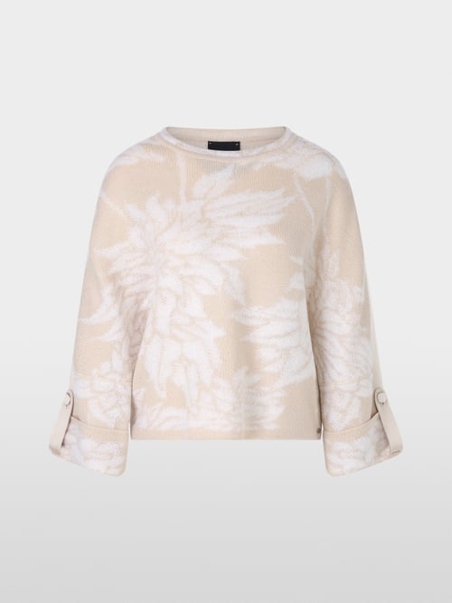 Floral pullover - knitted in Germany