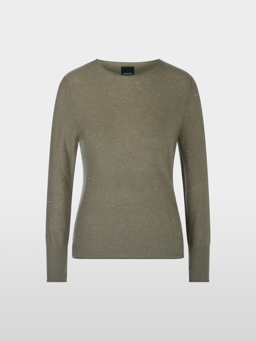 Wollpullover mit Rundhals