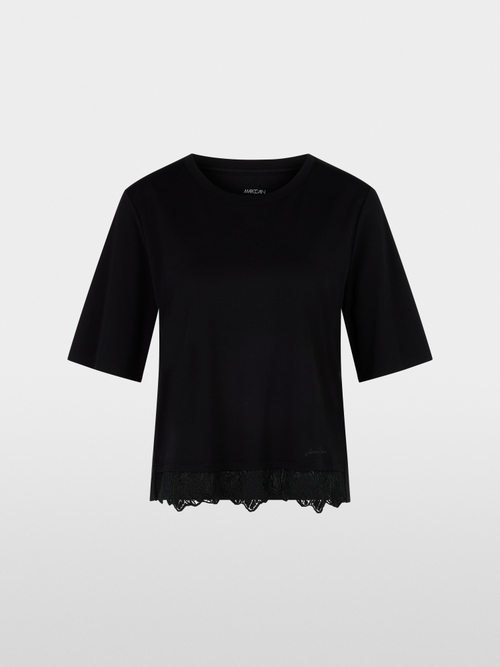 T-Shirt mit filigraner Spitze