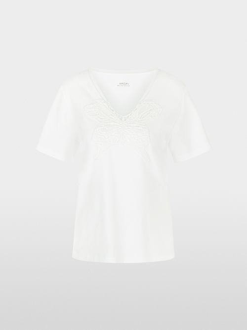 T-shirt avec application papillon