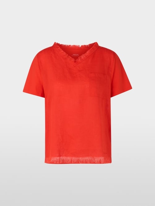 Airy T-shirt with linen
