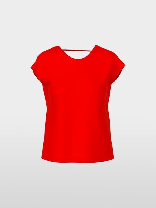 V-back T-shirt