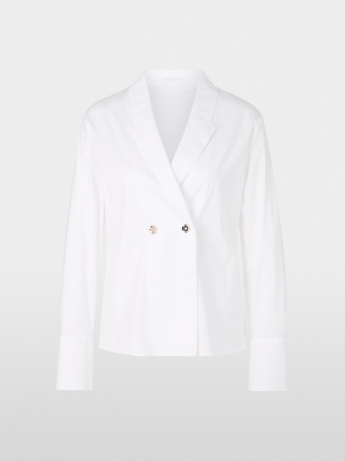 Bluse im Jackett-Stil