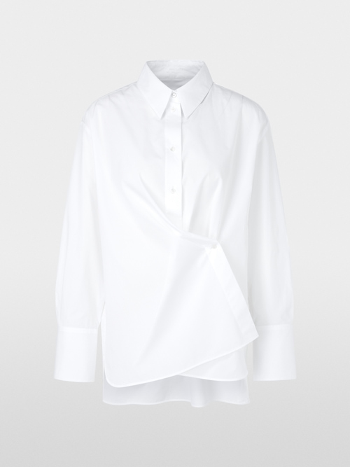 Shirt blouse met wikkeleffect