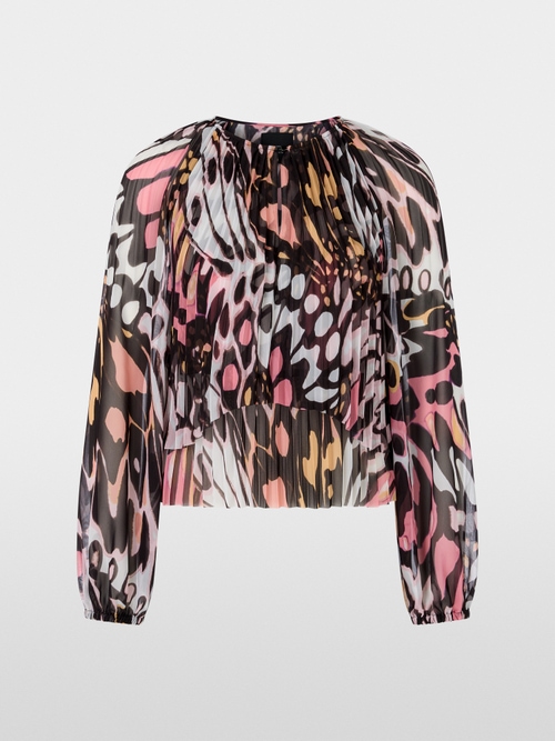 Blouse avec imprimé papillon stylisé