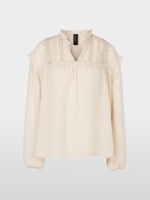 "Rethink Together" Bluse mit Spitze