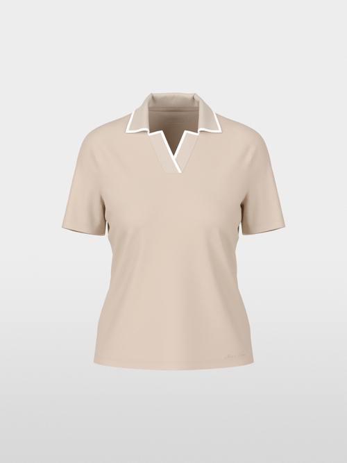 Cotton jersey polo shirt