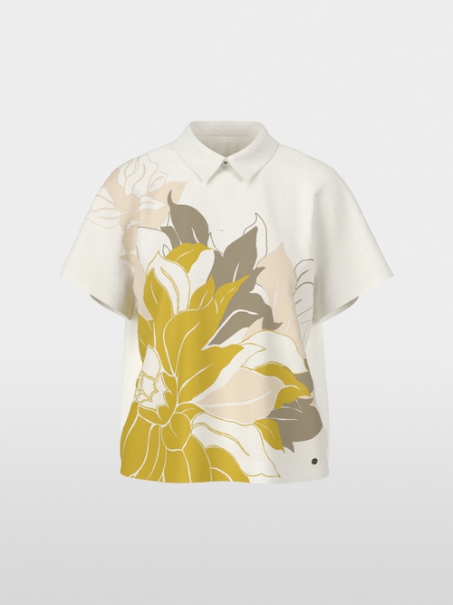 Blouse en soie à motif floral