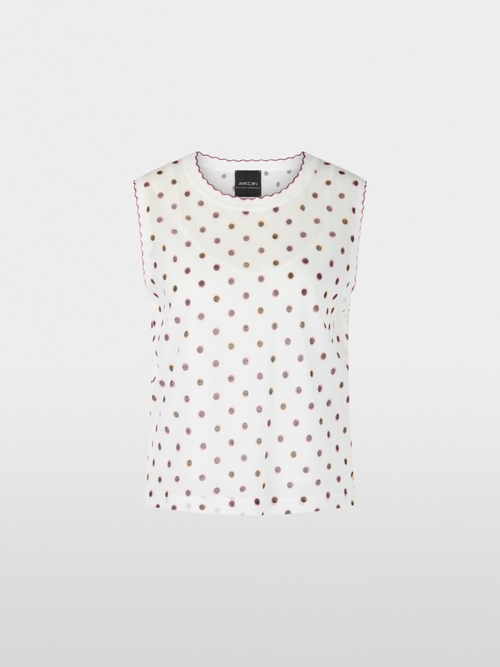 Knitted in Germany Top with Polka Dots