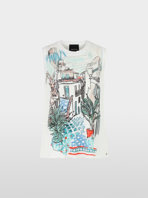 Top mit Print - Knitted in Germany