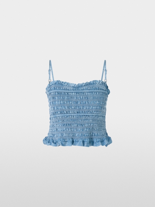 Smocked bustier