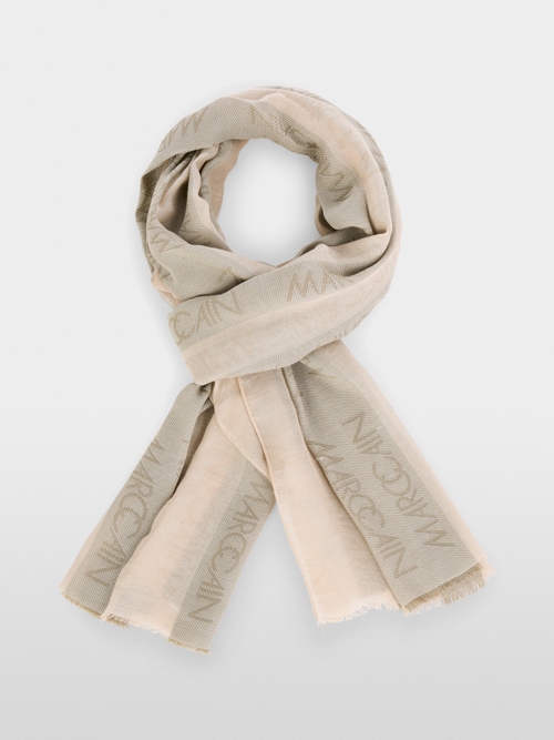 Scarf with Marc Cain lettering