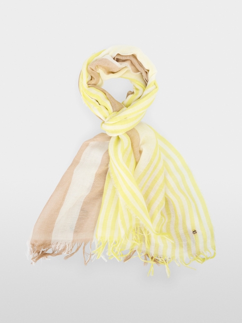 Airy scarf in a mix of stripes
